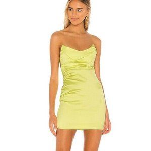 NWT Superdown Valentina Mini Dress in Chartreuse